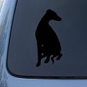 WHIPPET SILHOUETTE - Dog Vinyl Car Decal Sticker #1568 | Vinyl Color: Black