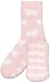 Yorkie Pink No Slip Slipper Socks Fits Size 9 -11