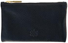 Kyla Joy Zip Wallet Clutch Premium Leather Handbag, Black