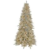 Vickerman 3′ x 26″ Champagne Ashley 100Clear (K884136) Champagne Colored Christmas Tree K884136 173T