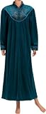 Embroidered Velour Robe