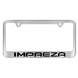 Subaru Impreza Chrome License Plate Frame with 2 free caps 