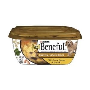 Beneful Prepared Meals Roasted Chicken Recipe with Pasta, Carrots and Spinach Dog Food Tubs