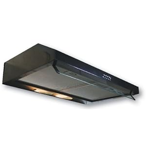 Yosemite Home Decor BWRS36B Builder Series Undercabinet Hood, 36-Inch, Black