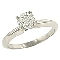0.71cttw Round 4-Prong Diamond Solitaire Egl E-F/si2