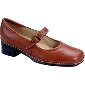 Women's SoftWalk Mary Jane - Burgundy Calf w/ Contrast Stitch