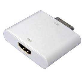 iPad, iPod touch 4G, iPhone 4 dock connector to HDMI adapter -- Watch iPad, iPhone slideshows or movies on HD TV: Electronics