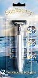 SunRazors Twin Blade Shaving Razor Handle for Men (Sale 10% Off Taken at Final Checkout)