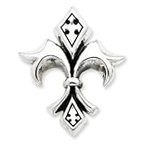 Sterling Silver Antiqued Gothic Pendant - JewelryWeb