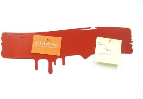 Headsprung Drip Magnetic Strip Notice Board - Red