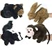 Plush Animal Puppet Gloves (Set of 4)