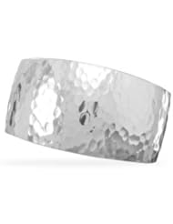 Tapered Hammered Cuff Chunky Heavy Wide Unique 925 Sterling Silver Solid