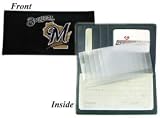 Milwaukee Brewers Embroidered Leather Checkbook Cover - Baseball Sports Merchandise