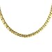 14K Yellow Gold Leaf Stampato Necklace 17