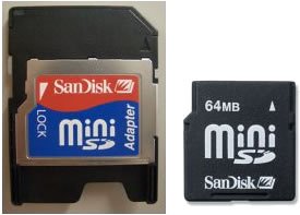 SanDisk SDSDM-64-J60M mini SD�J�[�h