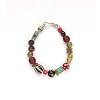 Recycled Glass, Lampwork, and Resin Multi-Color Bead Bracelet.
