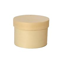 Packnwood "Saga" Round Wooden Baking Box With Lid, 2.5" Diameter (Case of 200)