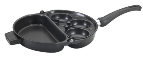 Nordic Ware Divided Skillet/Omelet Pan, Charcoal