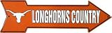 Texas Longhorns Country Metal Arrow Sign