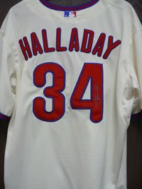 Signed Halladay, Roy Phillies Authentic Jersey
