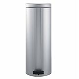 Brabantia Pedal Bin, 20litre, Slimline Matt Steel