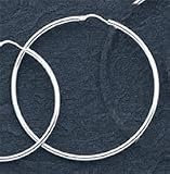 Sterling Silver 2.25mm Hoop Earrings - Pair