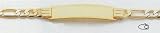  : 14kt Yellow Gold 6'' Child ID Bracelet - BID47-6