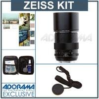 Zeiss 100mm f/2.0 Makro Planar ZE Manual Focus Macro Lens Kit, for Canon EOS SLR Cameras, with Tiffen 67mm Photo Essentials Filter Kit, Lens Cap Leash, Professional Lens Cleaning Kit,