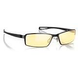 Gunnar Optiks S6127/2-C001 Wi-Five Full Rim Compact Ergonomic Advanced Computer Glasses with Amber Lens Tint, Onyx Frame Finish