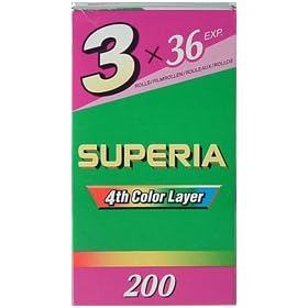 Fujifilm Color NEW Superia 200 135-36 CN 3 P  Film