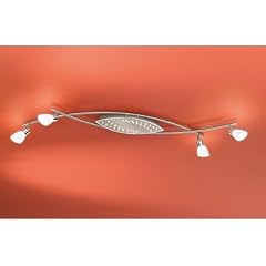 Deckenleuchte "Lignano" in Wei� lackiert / Chrom / Nickel matt