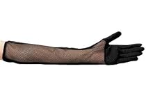 UVカットハーフメッシュ手袋 スベリ止め付 ブラック