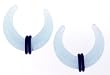 Glow in the Dark Acrylic Pincher Blue 0g - Sold as Pair