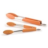 Rachael Ray Lil Huggers 2-Piece Tong Set, Orange