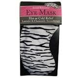 Swissco Stress Relief Eye Mask With Zebra Print in PVC Bag