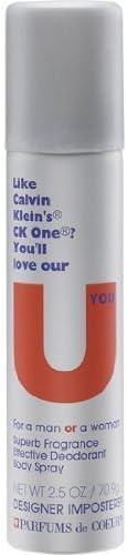 U-You 2.5 oz Fragrance Body Spray
