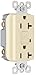 Legrand-Pass & Seymour 2097ICC10 Gfci Receptacle 20-Amp 120-volt 20-Amp Feed Thru, Ivory