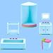 Dolls House Emporium RAINBOW BATHROOM