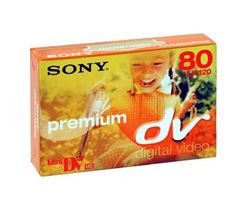 Sony 80 Minute Premium Mini DV Tape Without Chip