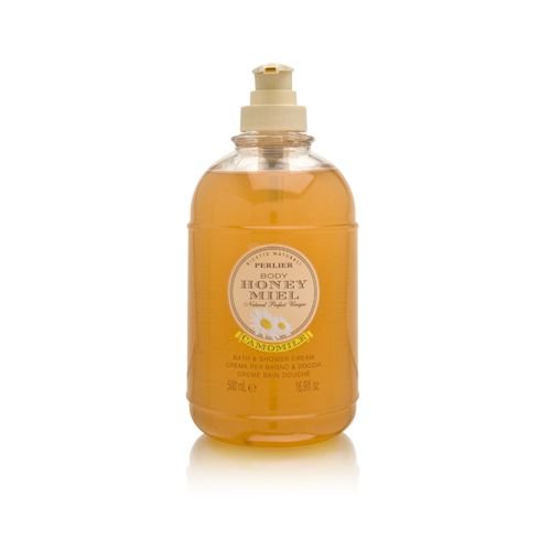 Perlier Honey Miel Camomile Bath & Shower Cream Pump Bottle 16.9 Fl.Oz.