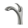 Kraus KPF-2250 Single Lever Pull-Out Kitchen Faucet, Stainless Steel, Amazon Exclusive