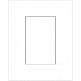 Savage ProMatte, Single 12 x 16 Photo Mat with 8 x 12 Opening, Bevel Cut, Acid Free, Single Color: Pebble White