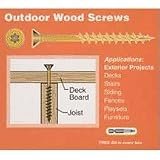 HILLMAN GROUP 47905 OUTDOOR WOOD SCREW 8x2 1/2