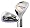 Tour Edge Lady Bazooka Geo Max 2 Hybrid Combo Iron Set (#4, #5 Hybrids, 6 thru PW, SW) : right