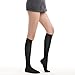 Fytto 1020 Women’s Compression Socks, Opaque 15-20mmHg Hosiery, Flight Stockings – Smooth-Knit Professional Support for Business & Travel, Classic Black, Medium