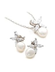 XiangGang ShaoGi 18k White Gold, Round Diamond Ball Fashion Sets, Gold - 18 inch