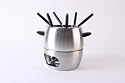 Edelstahl Fondue Set, 2L (2 Liter) Fondueset inkl. 6 Gabeln und Brenner, BE-87721