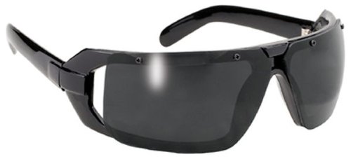 Mad Dogs Black Biker Sport Sunglasses with Dark Grey Lens