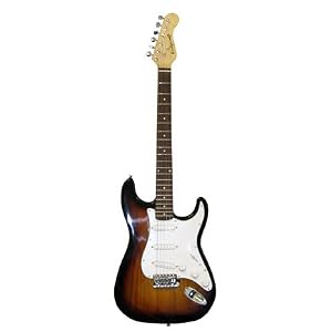 Crescent Sunburst Electric Guitar Package with 10 Watt Amp - Beginner Kit