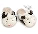 Plush Cow Slippers Adult Size Brown and White Moo!
